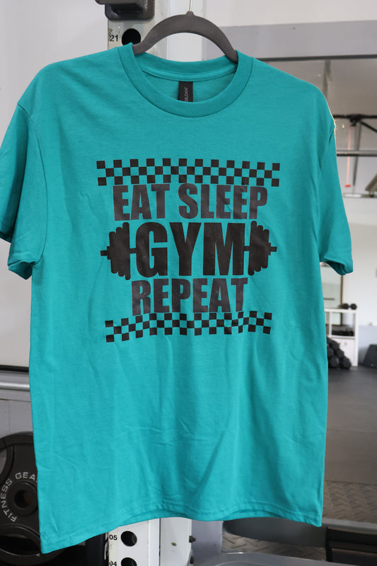 EAT SLEEP GYM REPEAT T-shirt